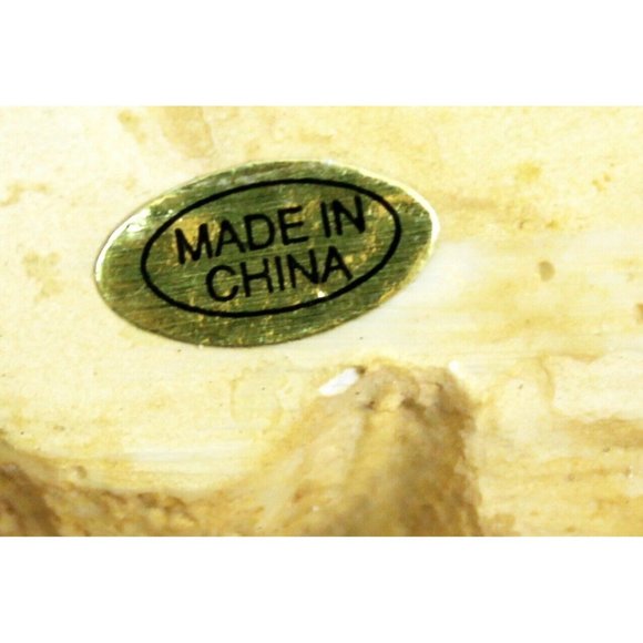 Bear Stocking Hanger Patchwork Country Raggedy Yellow Shelf Figurine Resin - Picture 8 of 8